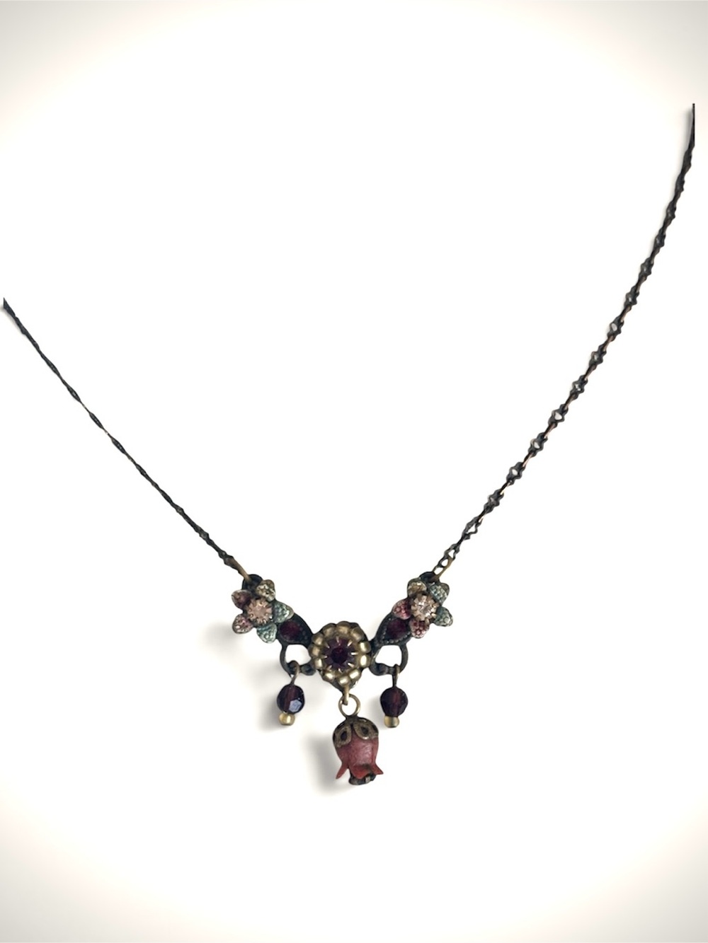 Michael Negrin Vintage Floral Necklace Pendant - Picture 2 of 5